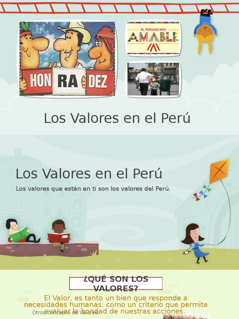 Los Valores en El Perú | Ciencia filosófica | Ciencia | Prueba gratuita ...