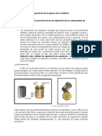 Importancia de La Química en Lo Cotidiano