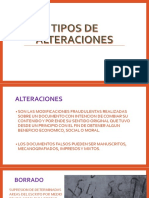 Tipos de Alteraciones