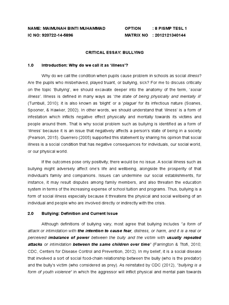 Paragraph about bullying picture