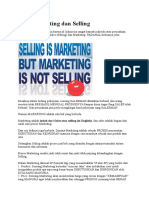 Beda Marketing dan Selling