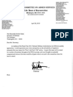 Skelton Letter To Sec. Gates On DADT