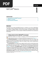 Chapter 1 MATLAB Basics 2015 An Introduction To MATLAB Programming and Numerical Methods For Engineers