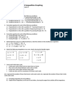 (FINAL) Revision Sheet Linear and Inequalities Graphing PDF