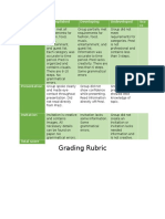 Grading Rubric