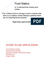 Fluid Statics Principles