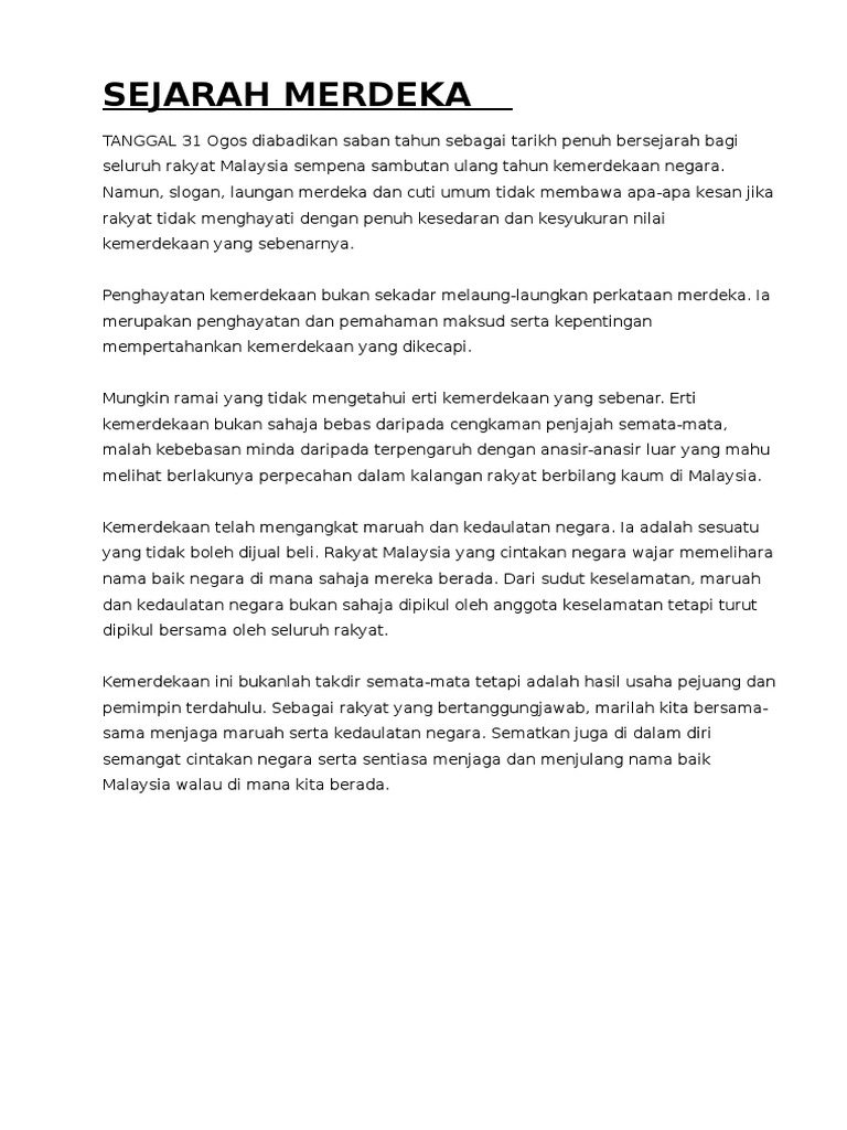 Sejarah Merdeka Pdf