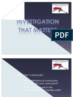 Investigation That Matters