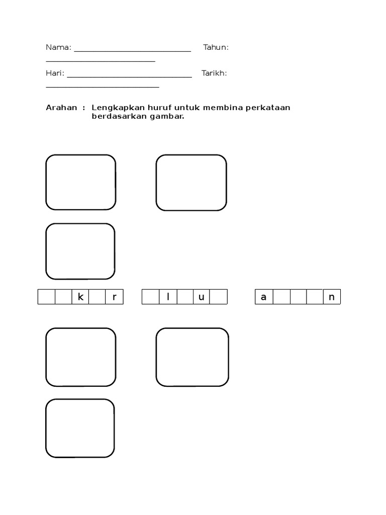 Lembaran Kerja Vk Kvk Pdf