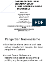 Ppt Penggaruh Globalisasi Terhadap Sikap Nasionalisme Generasi Muda Indonesia