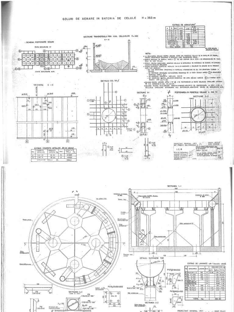 Siloz de Cereale Din Beton Armat - Partea 2 | PDF