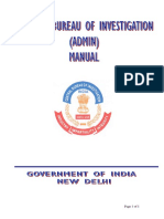 A Manual on Cbi Administration