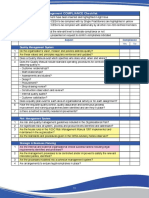 FIDIC Quality Control Checklist