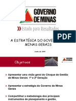 Choque de Gestao Governo de Minas Gerais