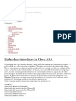 Redundant Interfaces in Cisco ASA Only Possible On Same Device - Yurisk