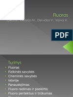 Fluoras. Chemija