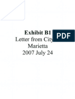 Exhibit  B1 MOSES Email from Garry Thomas City of Marietta 2007 07 24