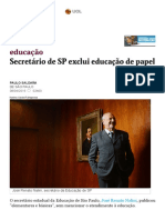 Entrevista com Secretário de SP sobre Educação