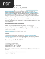 Gas Flow Rate Calculation Formulas | PDF | Gases | Flow Measurement
