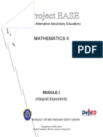 Module 1 Integral Exponents