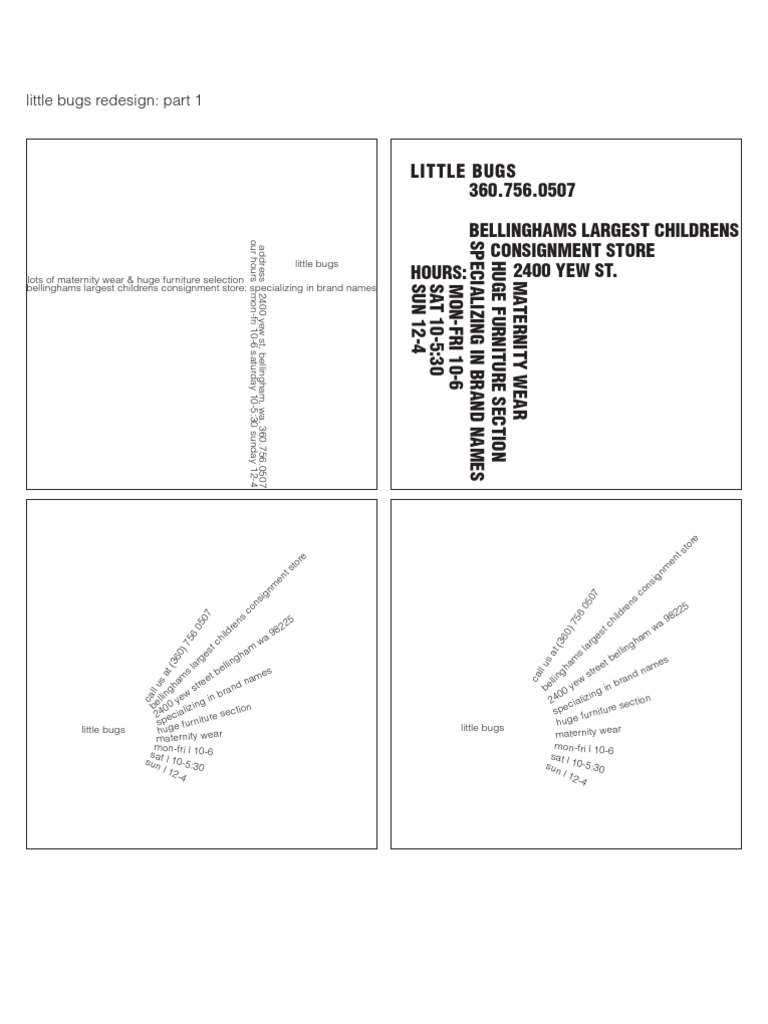 Typographic Ad Redesign | PDF