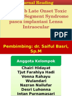 Penyebab Late Onset Toxic Anterior Segment Syndrome Pasca