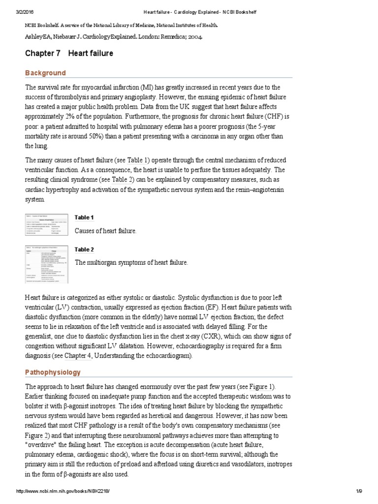 Heart Failure Overview in Cardiology | PDF | Heart Failure | Myocardial ...