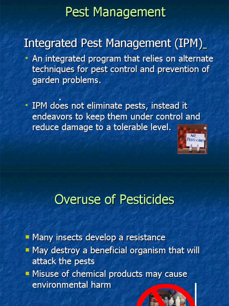 Integrated Pest Management (IPM) | PDF | Wellness | Science & Mathematics