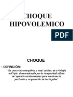 Choque Hipovolémico: Etiología, Fisiopatología y Manejo