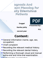 Diagnosis and Treatment Planning For Partially Edentulous Patients11