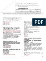 Examen Bistre 1 Espñol 3