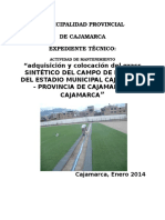 Memoria Descriptiva Especificacions Tecnicas - Instalacion Campo Deportivo