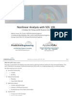 Predictive Engineering Technical Seminar - Nonlinear Analysis With SOL 106