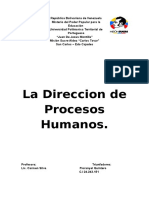 La Dirección de Los Procesos Humanos