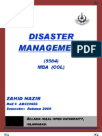 Semester III Assgn II Disaster Management