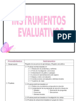 Evaluación - Instrumentos