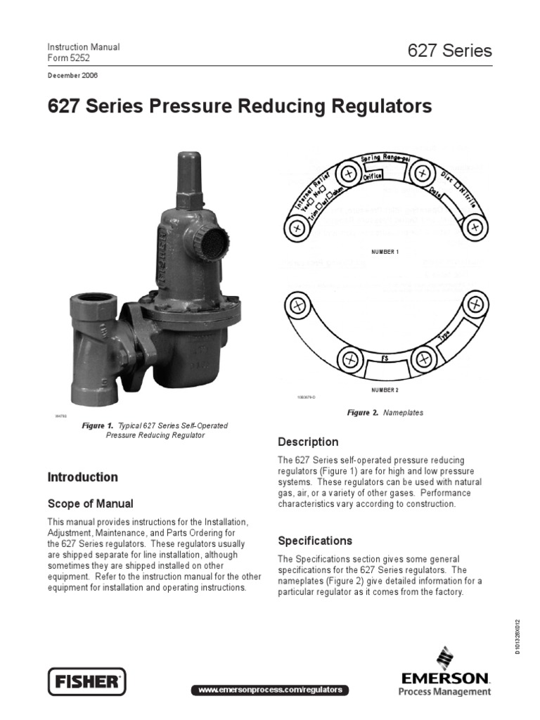 Fisher 627 Regulator Valve Mechanical Engineering