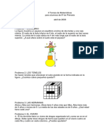 Torneo Prim 2 Problem As