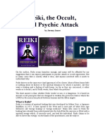 Reiki, The Occult and Psychic Attack