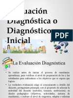 Evaluación Diagnóstica o Diagnóstico Inicial