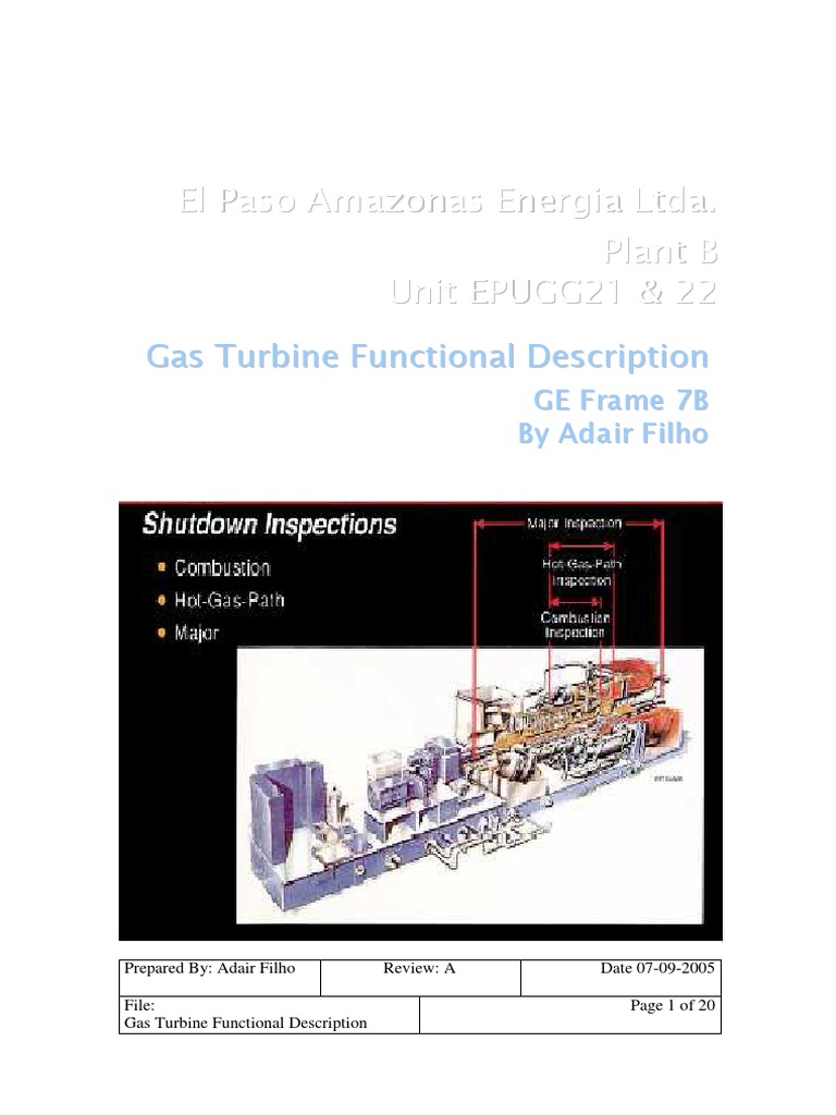 GE Frame 7B Gas Turbine Overview | PDF | Gas Turbine | Gas Compressor