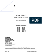 SORENSEN DCS-E Series Instruction