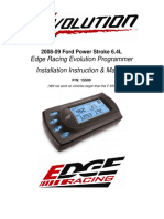 08-09 Ford Edge Racing Evolution Programmer Installation Instruction & Manual P/N: 15500