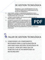 Taller Gestion Tecnologica en Salud PDF