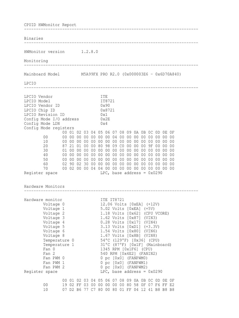 HWMonitor ¡ | PDF | Cpu Cache | Operating System Technology