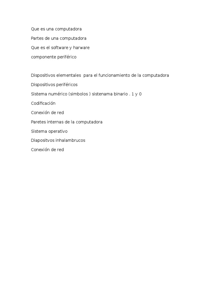 Guía completa sobre computadoras y componentes | PDF | Hardware de la ...
