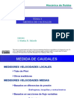 medidores de  caudal