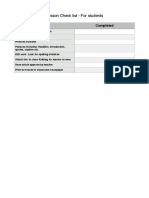 pdf check list lesson