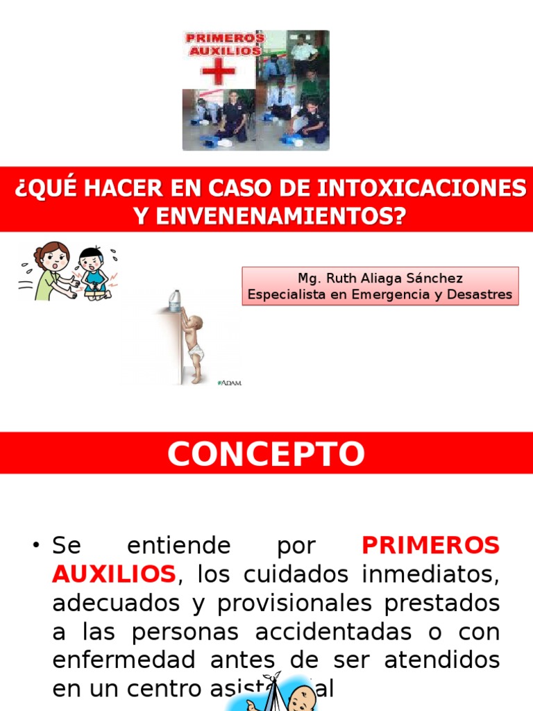 Primeros Auxilios en Intoxicaciones Julio 2014 Cep Prescription Drugs