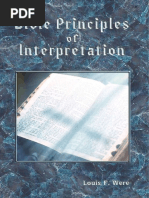 Bible Principles of Interpretation - Louis F Were